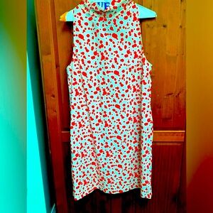 COS a polka dot shirt dress size 8